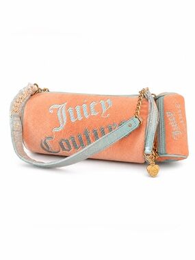 Juicy Couture Exclusive Peach and Light Blue Shoulder Bag